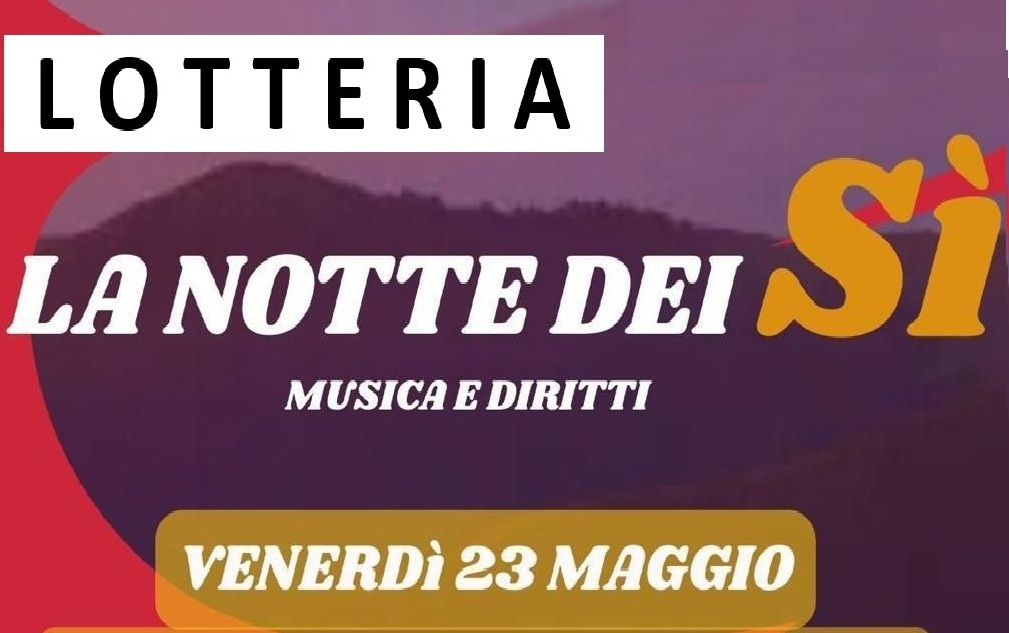 Estrazione della lotteria della “La Notte dei SI”