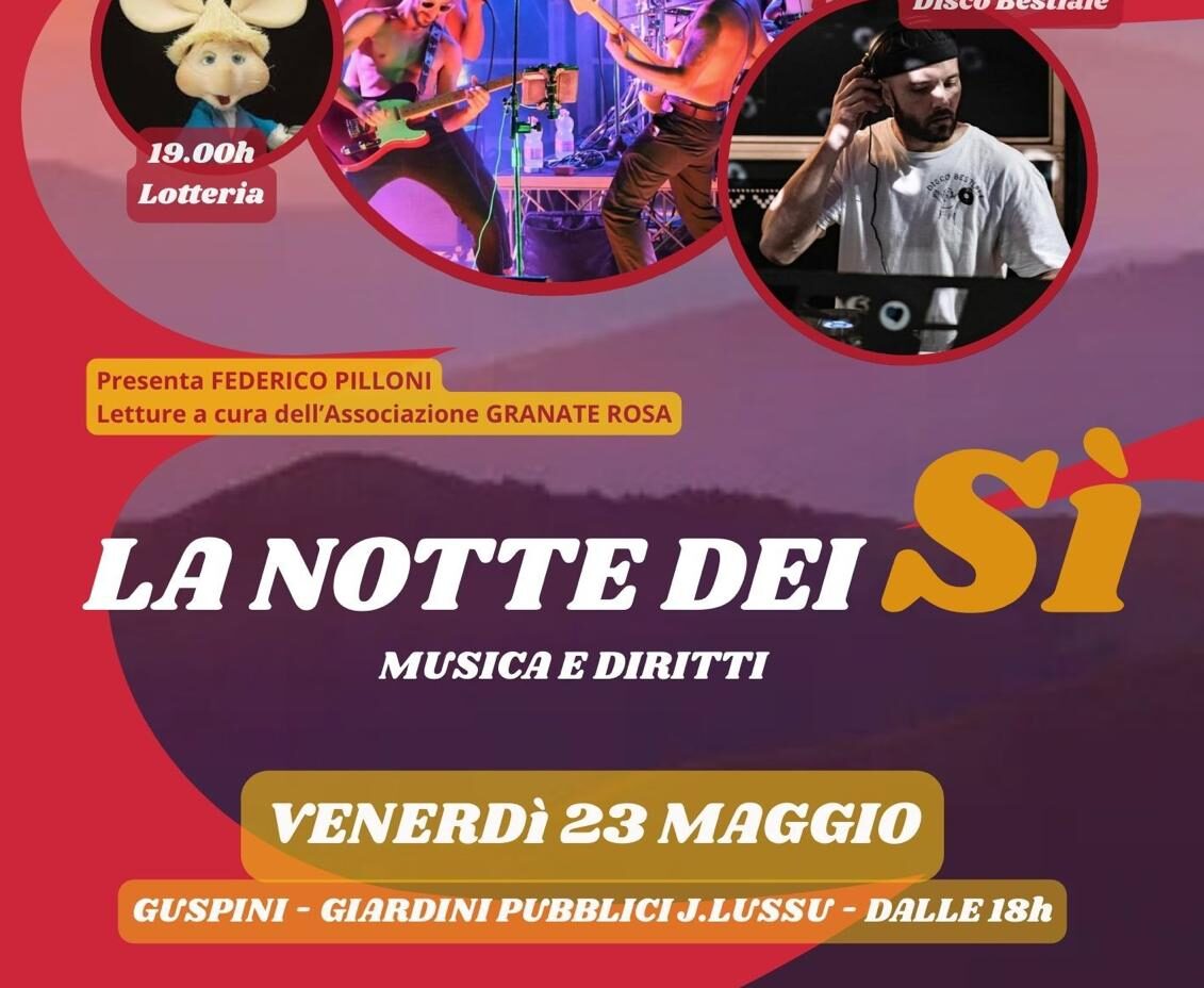 MANIFESTAZIONE “LA NOTTE DEI SI” MUSICA E DIRITTI